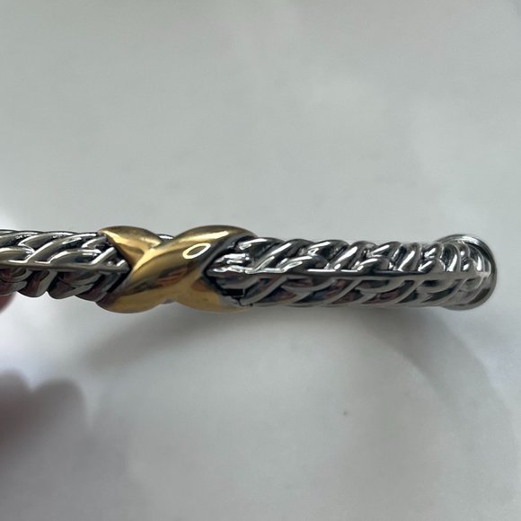 Silver color and gold color bracelet - Picture 3 of 7